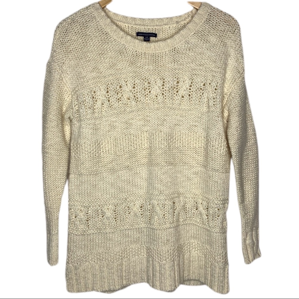 American‎ Eagle Cable Knit Wool Blend Sweater